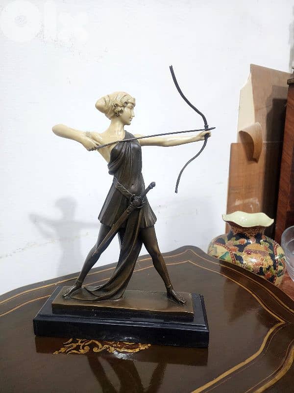 Bronze Lady Statue Antique سيدة برونزية تمثال العتيقة 1