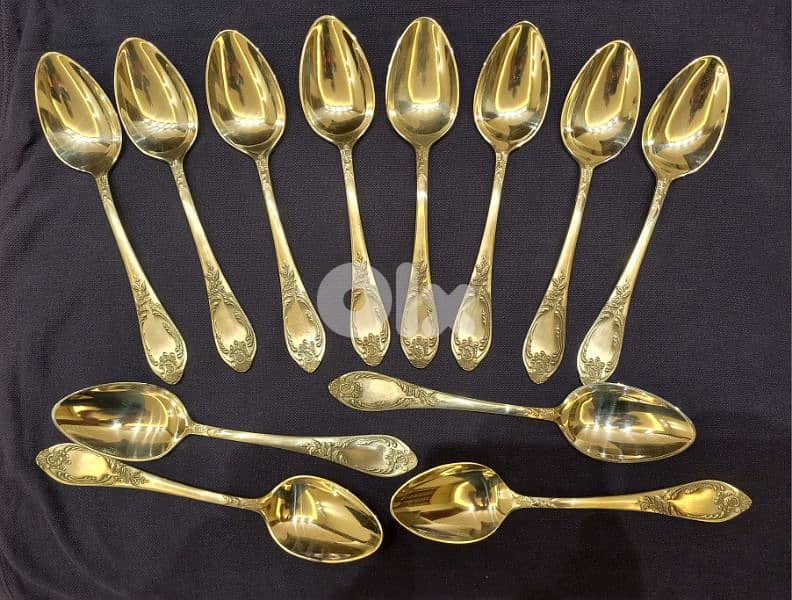 Russion Melchior Silver Plated Flatware 84 pieces. 1