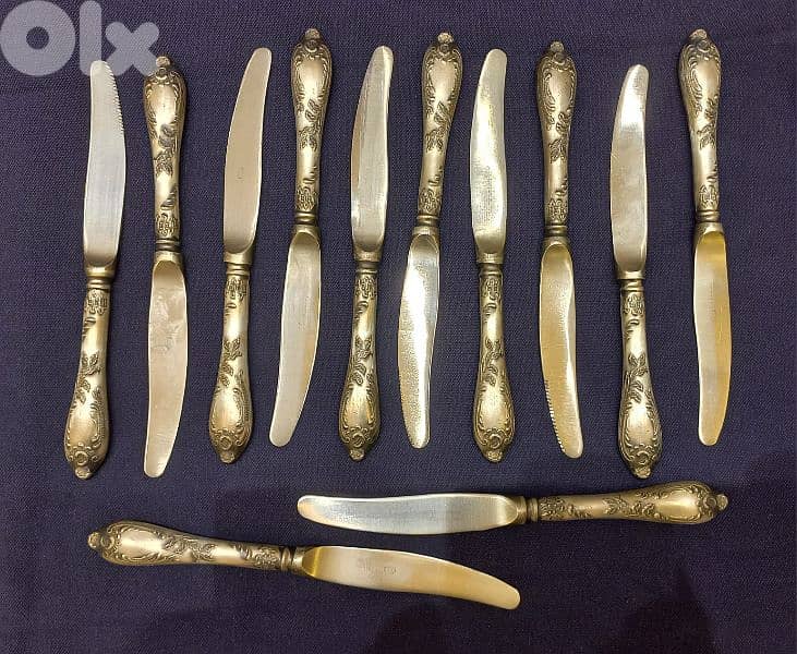 Russion Melchior Silver Plated Flatware 84 pieces. 3