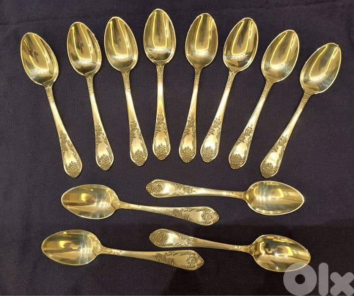 Russion Melchior Silver Plated Flatware 84 pieces. 4