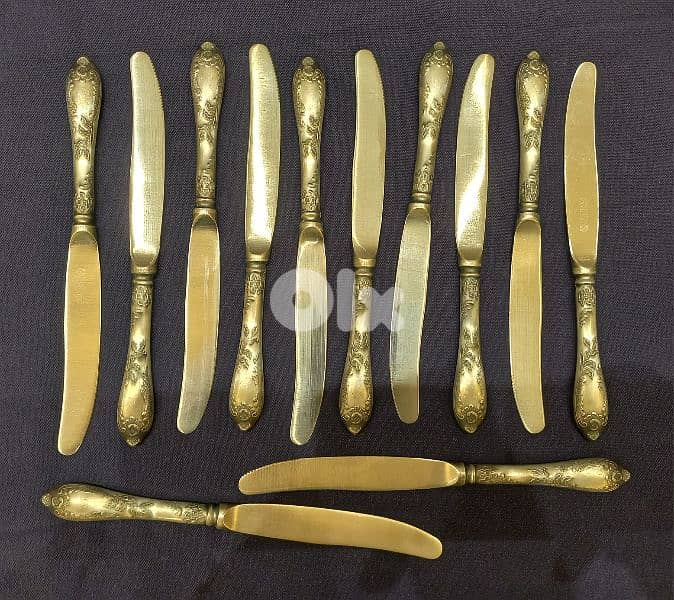 Russion Melchior Silver Plated Flatware 84 pieces. 6