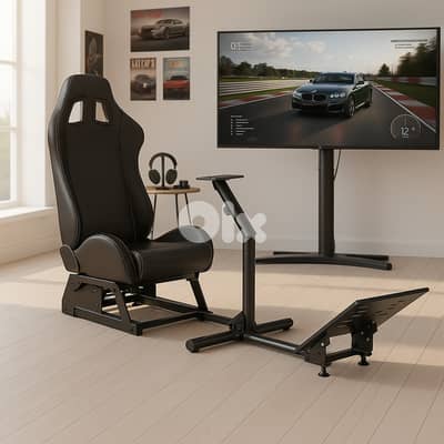 Gaming premium seat compatible with major wheel