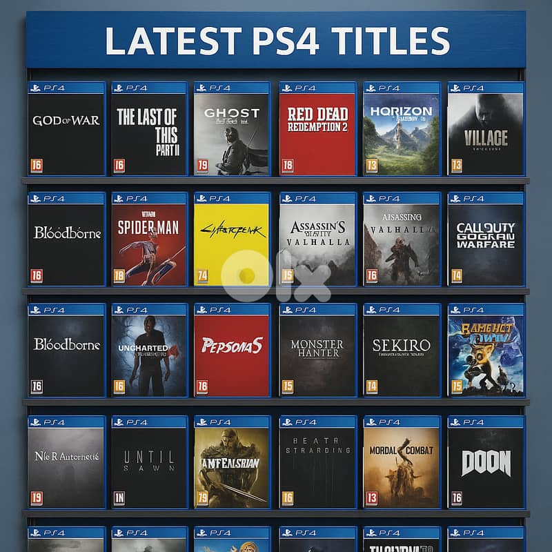 Playstation PS4 new game sealed a large collection 0