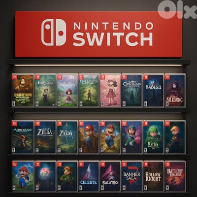 Nintendo switch 1/2 new sealed a lot of titles