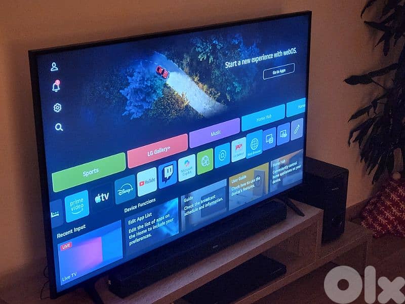 2025 LG UHD 55 inch smart TV used for 2 weeks only. 1