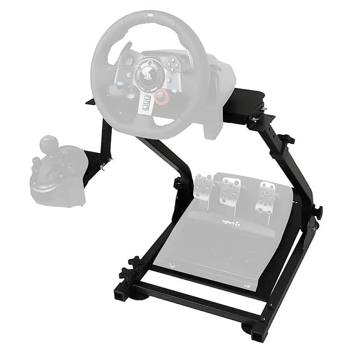 Special heavy duty gaming steering wheel stand compatible with all 1