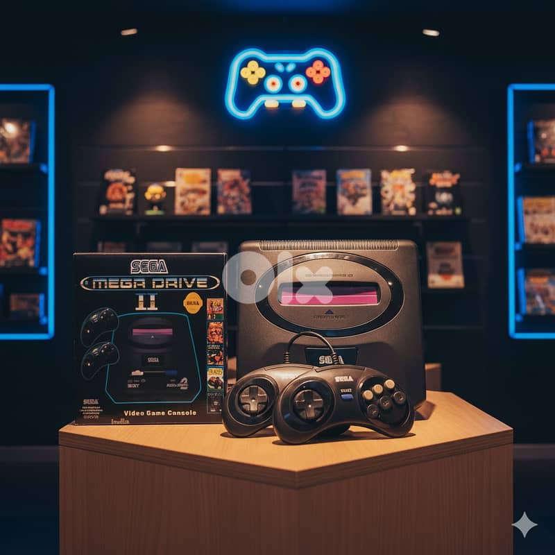 Sega retro replica console with two controllers 0