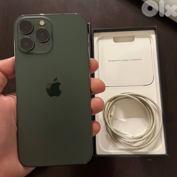 iphone 13 pro max alpine green 256gb 5