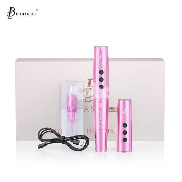 Biomaser TP006 Wireless PMU tattoo Machine - Dual Battery, Swiss Motor 3