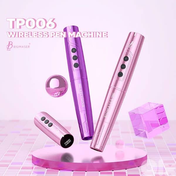 Biomaser TP006 Wireless PMU tattoo Machine - Dual Battery, Swiss Motor 4