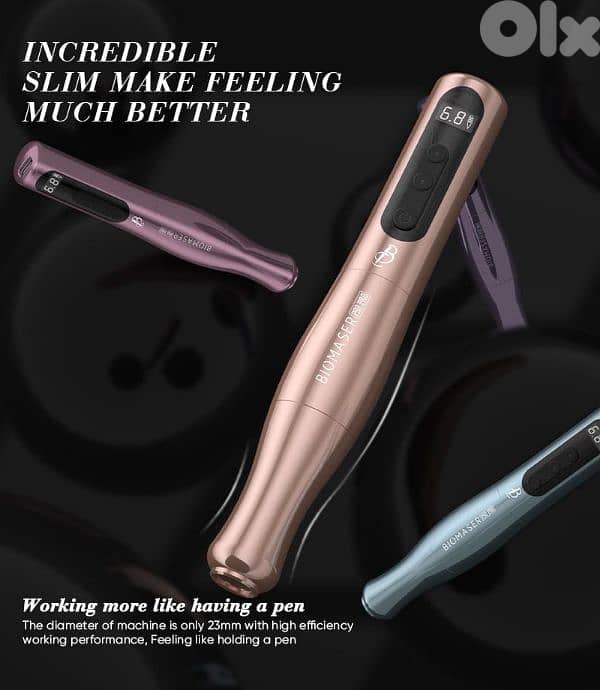Biomaser P90 PRO Wireless PMU tattoo Pen - Long-Lasting 5