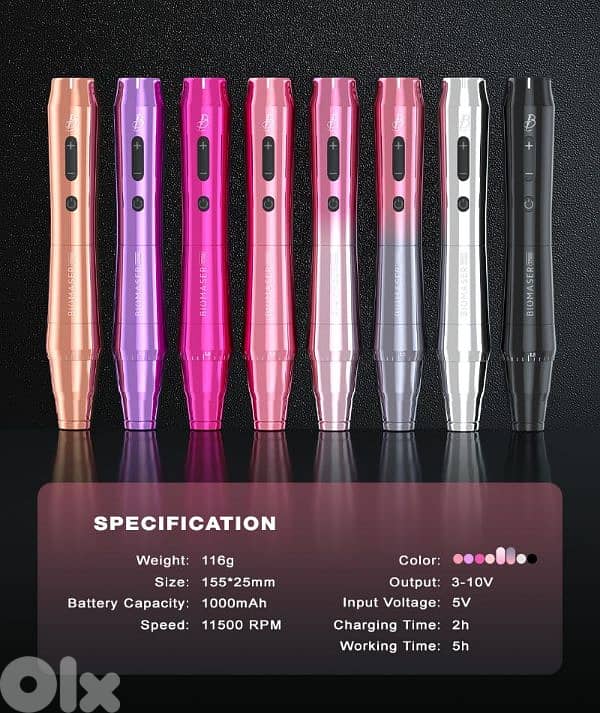 BIOMASER TP010 WIRELESS PMU TATTOO MACHINE 0