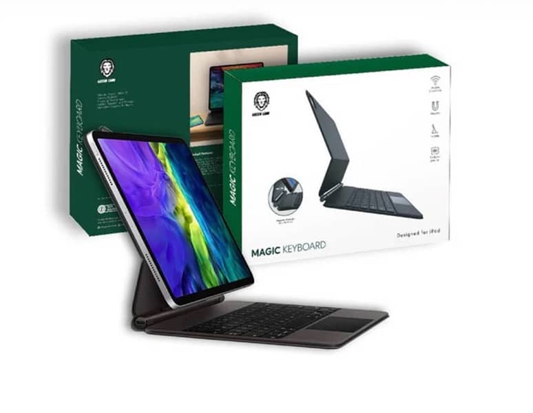Magic keyboard case “Green lion “ for ipad 10 0