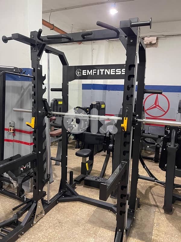 Smith machine and squat rack with landmine new heavy duty 3