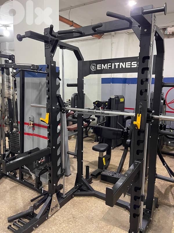 Smith machine and squat rack with landmine new heavy duty 4