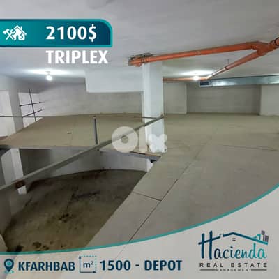 Triplex Warehouse For Rent In Kfarhbab