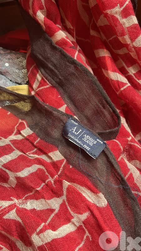 AUTHENTIC ARMANI JEANS LONG SCARF 2