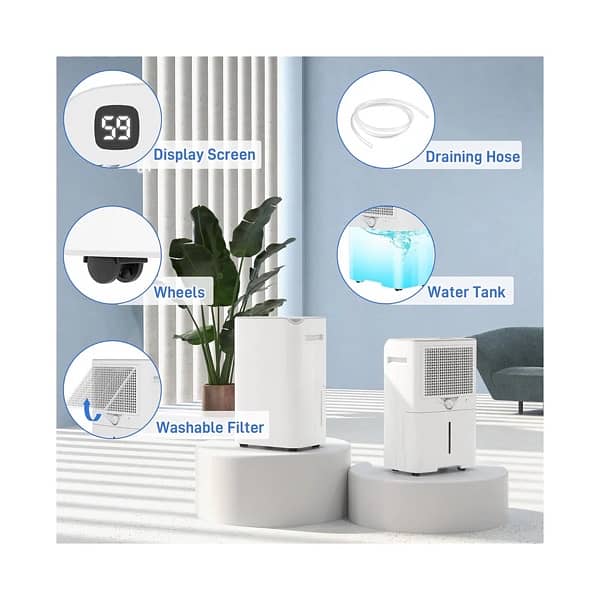 Wave Dehumidifier Smart Control Panel 20L/Day 3