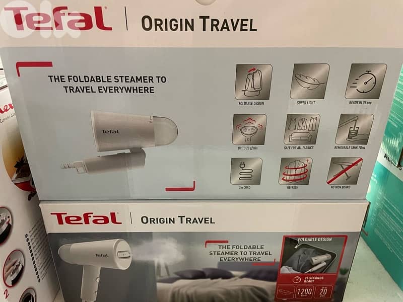 Tefal Origin Travel DT1020 Handheld Clothes Steamer 1200W 2