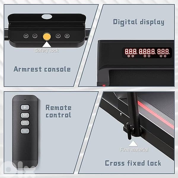 Sperax 2 in 1 Folding Desk for Home - Black Red 2