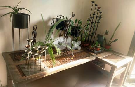 Moving Sale! Unique L-Shaped Desk/Table from Reclaimed Wooden Shutters