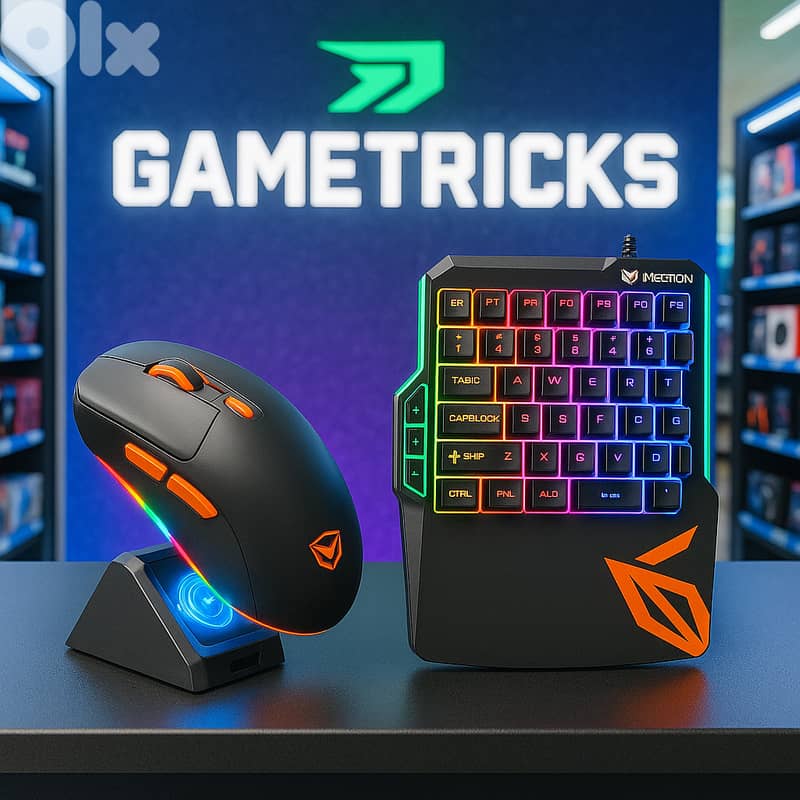 Meetion bundle wireless gaming mouse with one-handed keyboard 0