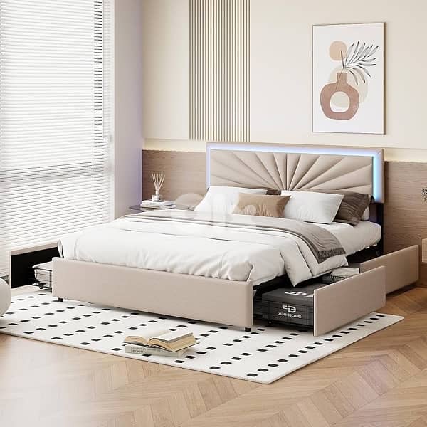 Beige Bed 6