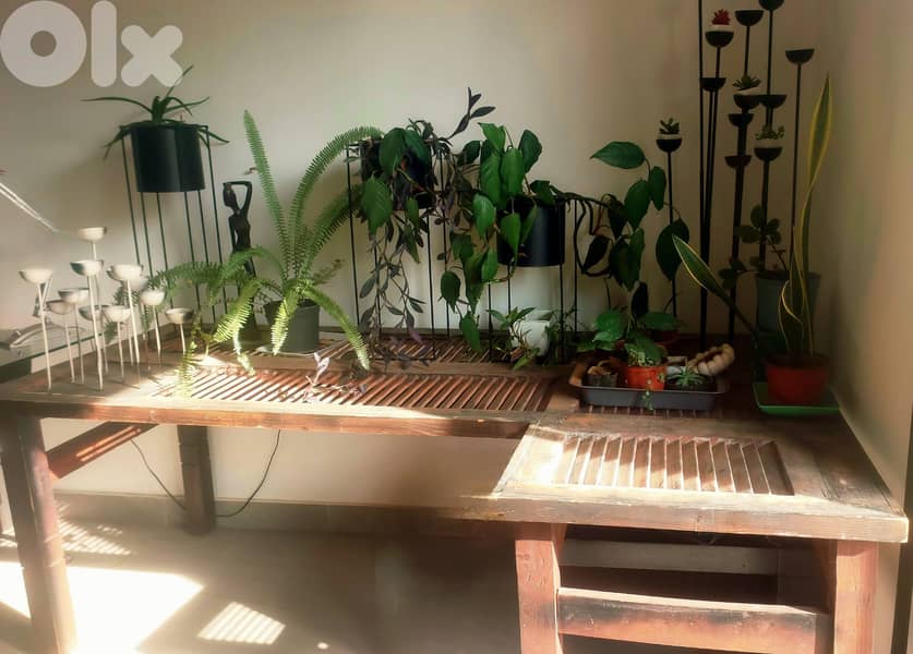 Moving Sale! Unique L-Shaped Desk/Table from Reclaimed Wooden Shutters 1