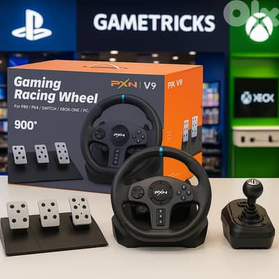 PXN V9 gaming wheel with shifter Playstation - Xbox - Nintendo - PC