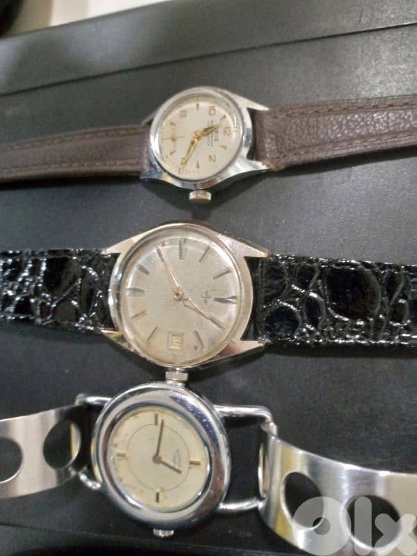 3 vintage Swiss watches winding all for 50$ 1