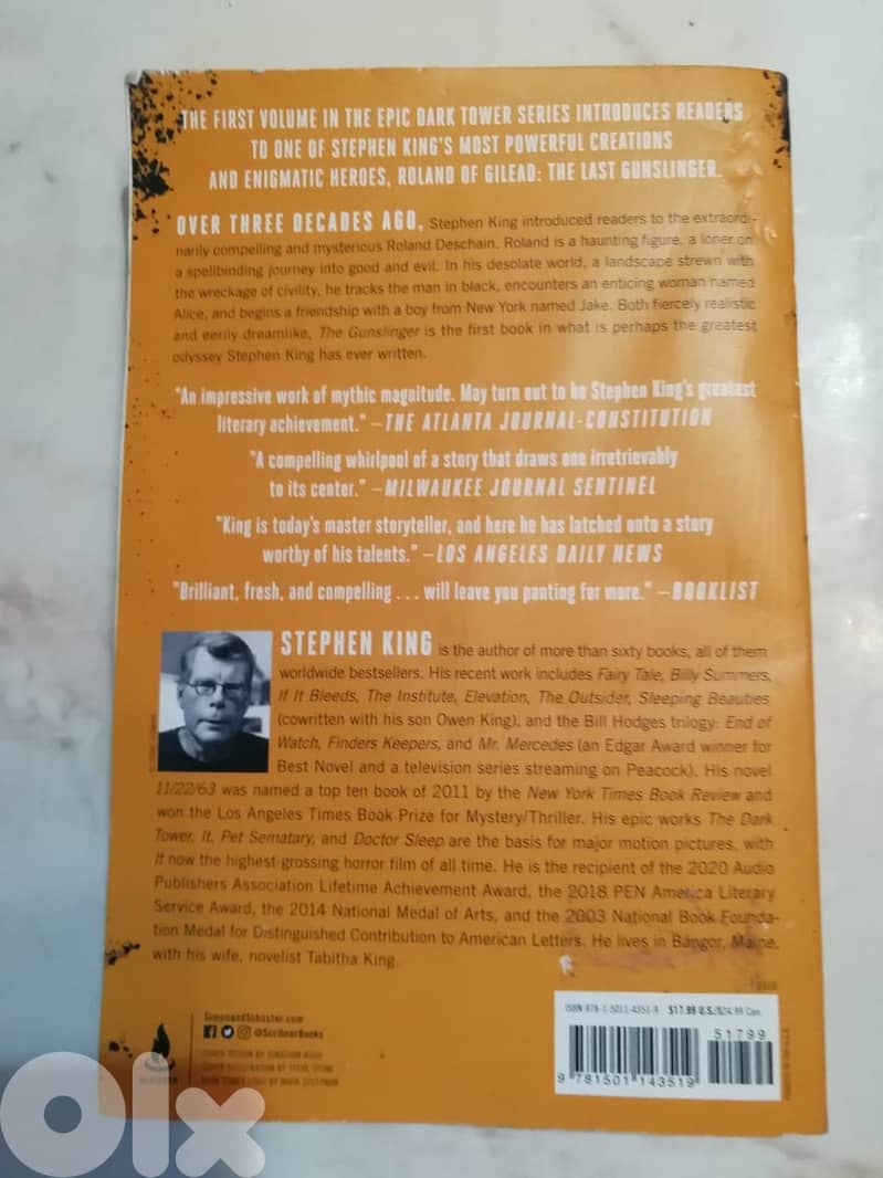 The Dark Tower . The Gunslinger novel by Stephen King 3