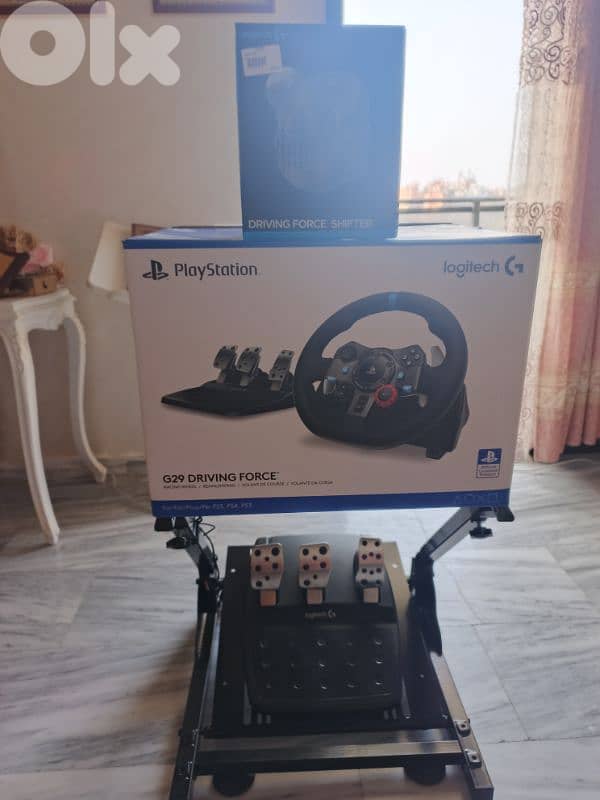 Racing Wheel G29 + Shifter + Stand + 3 CD 1