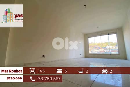 Mar Roukoz 145m2 | New | Partial View | Calm Street | AA/PED