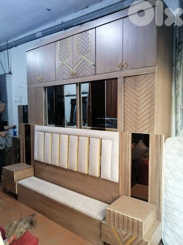 اوضة نوم شغل توصاية طابقين سحاب ودرف شبه جديدة 0