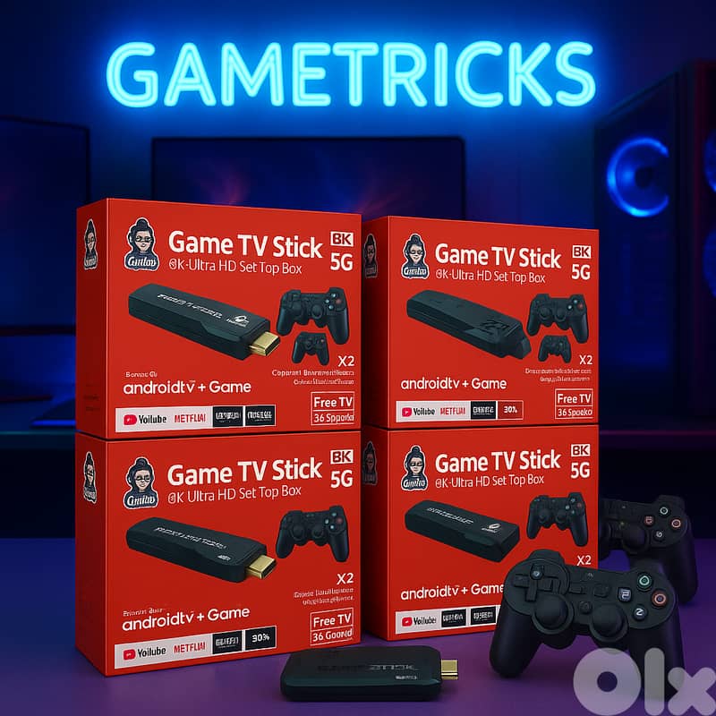 Game TV STICK combine Smart TV with Game console with 300+ games 0