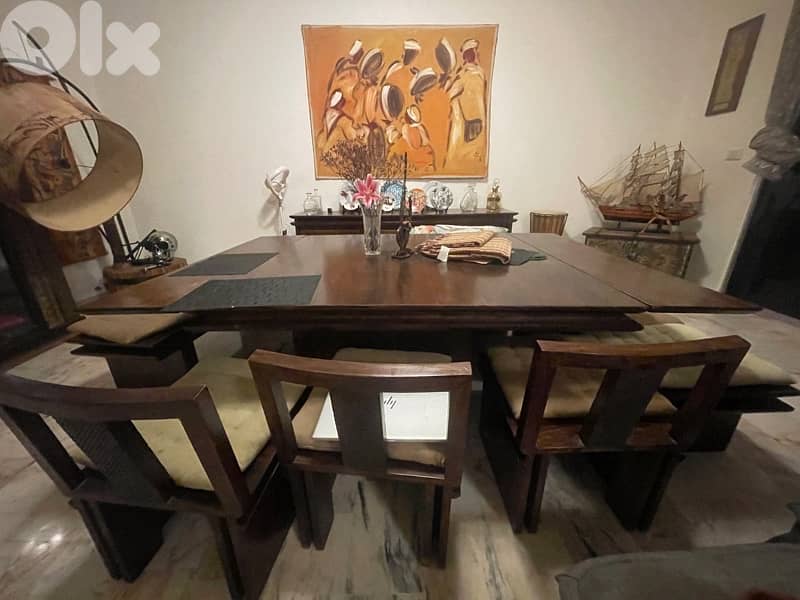 Italian Cherrywood Dining set 4