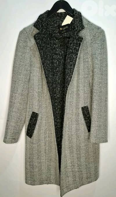 جاكيت جوخ رمادي واسود