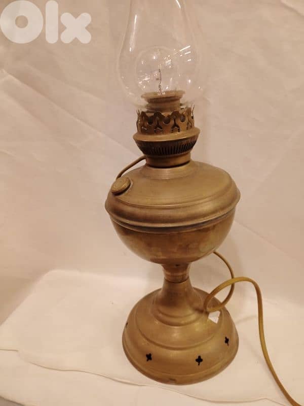 قنديل كاز قديم نحاس محول كهرباء 2