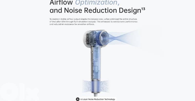 Laifen Mini x1, hair dryer Magnetic Smooth Nozzle/ 4$ delivery 2