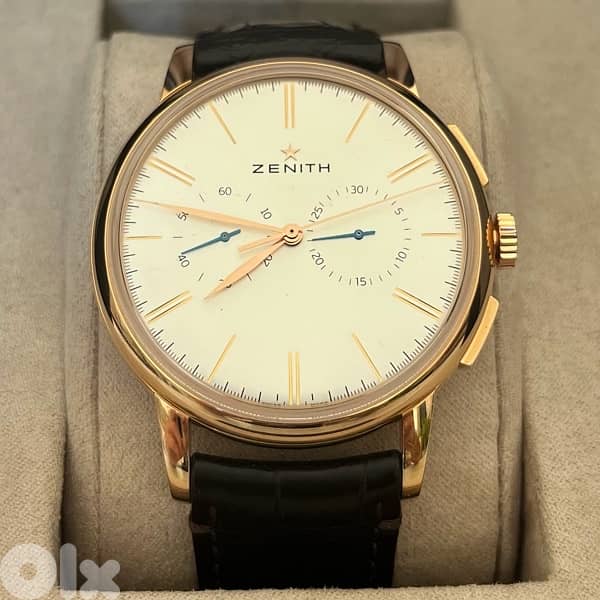 zenith elite chrono 18k rose gold 0