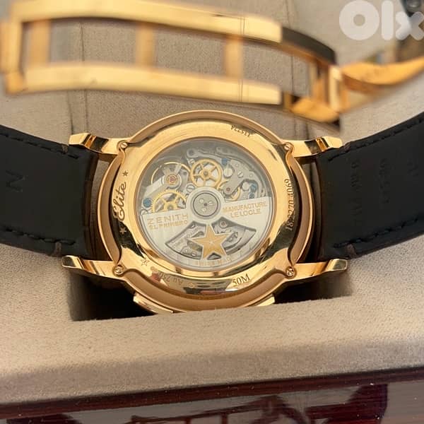 zenith elite chrono 18k rose gold 2