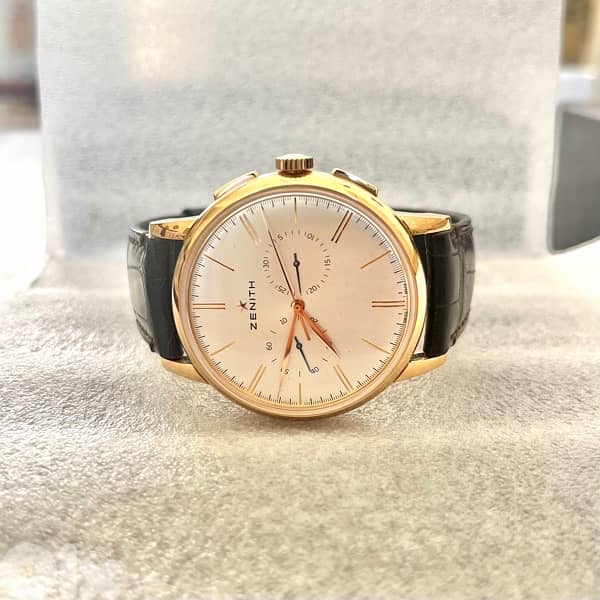 zenith elite chrono 18k rose gold 3