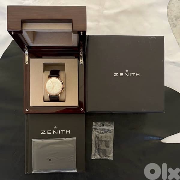zenith elite chrono 18k rose gold 4