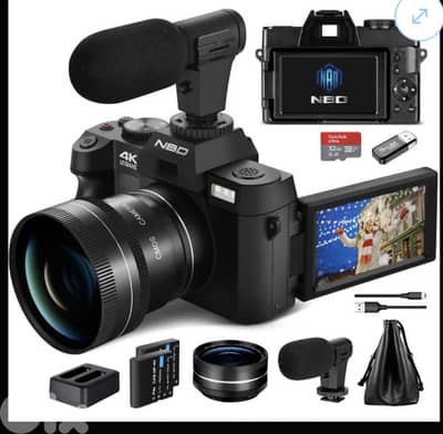 NBD S100 digital Camera 48MP 4K Video 3.0 Inch Flip Screen/4$ delivery