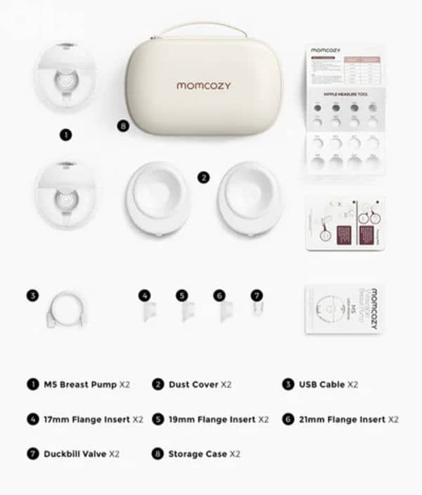 MOMCOZY M5 wearable DOUBLE BREAST PUMP/4$ delivery 1