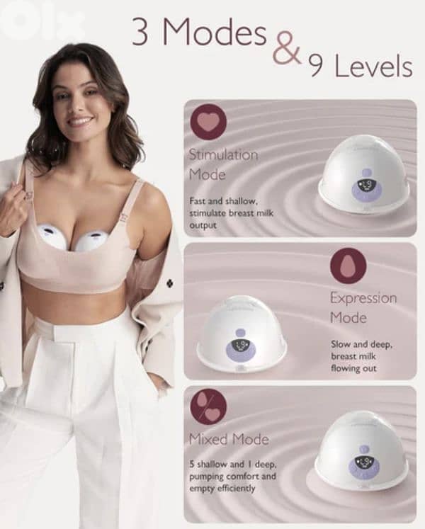 MOMCOZY M5 wearable DOUBLE BREAST PUMP/4$ delivery 2