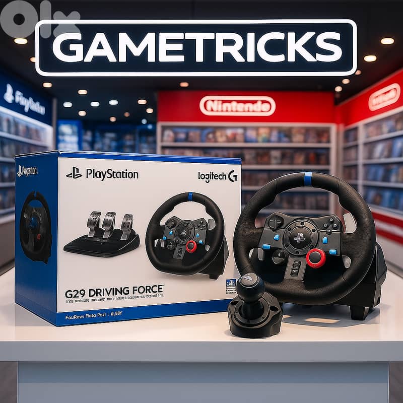 Logitech G29 racing gaming wheel with shifter (full package - sealed) 0