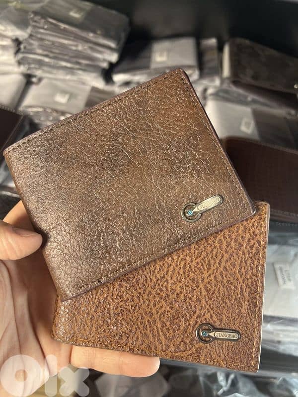 Elegant Dual-Tone Leather Wallets by Jiangbao 0