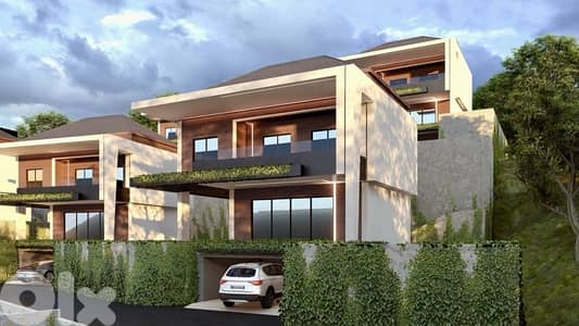 luxury villas for sale in mechmech 2min from saint charbel aanaya