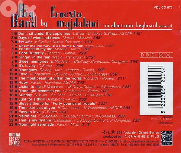 Ernesto Majdalani ( Relaxing & Jazz CD ) 1